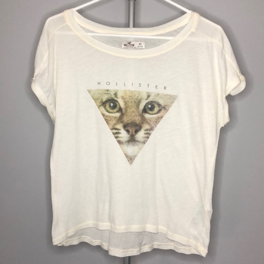 Hollister Cat T Shirt Size Extra Small XS